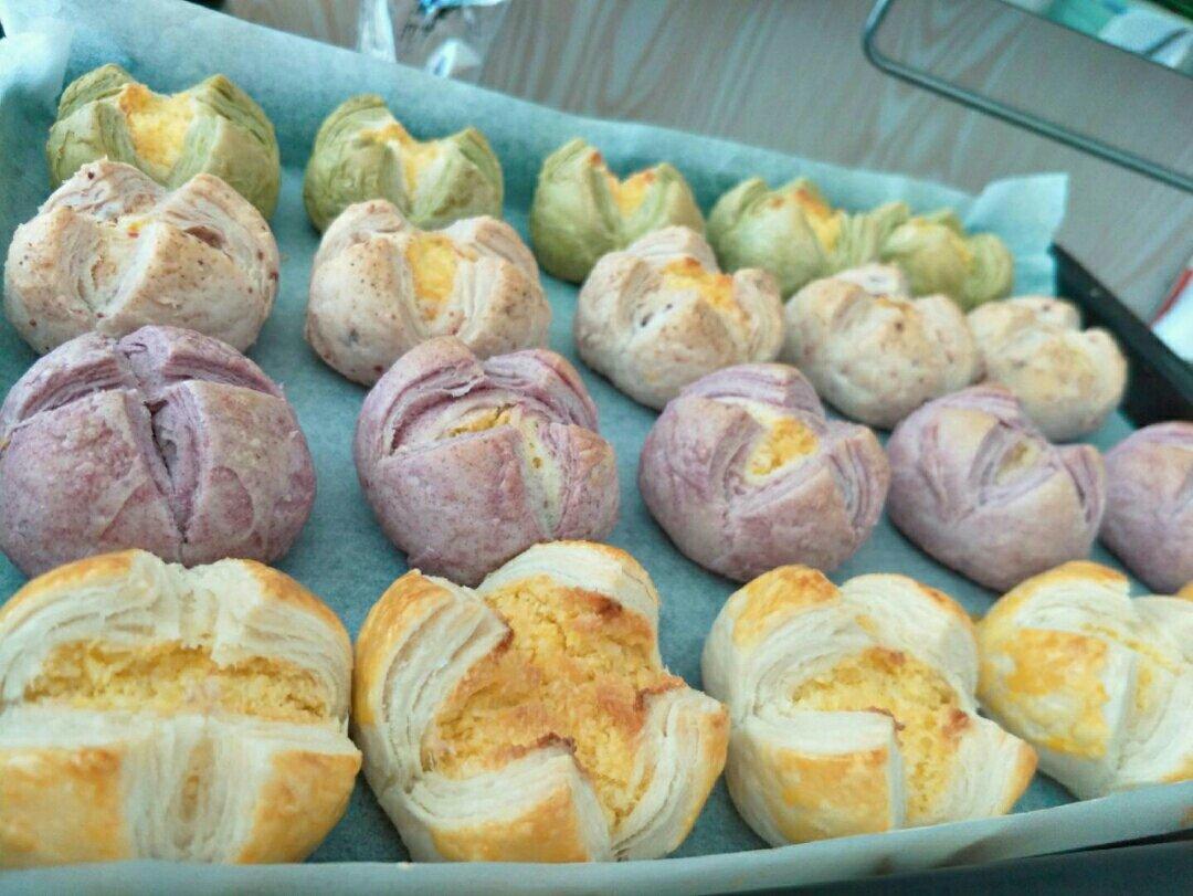 花开富贵之四种口味的椰蓉开口酥