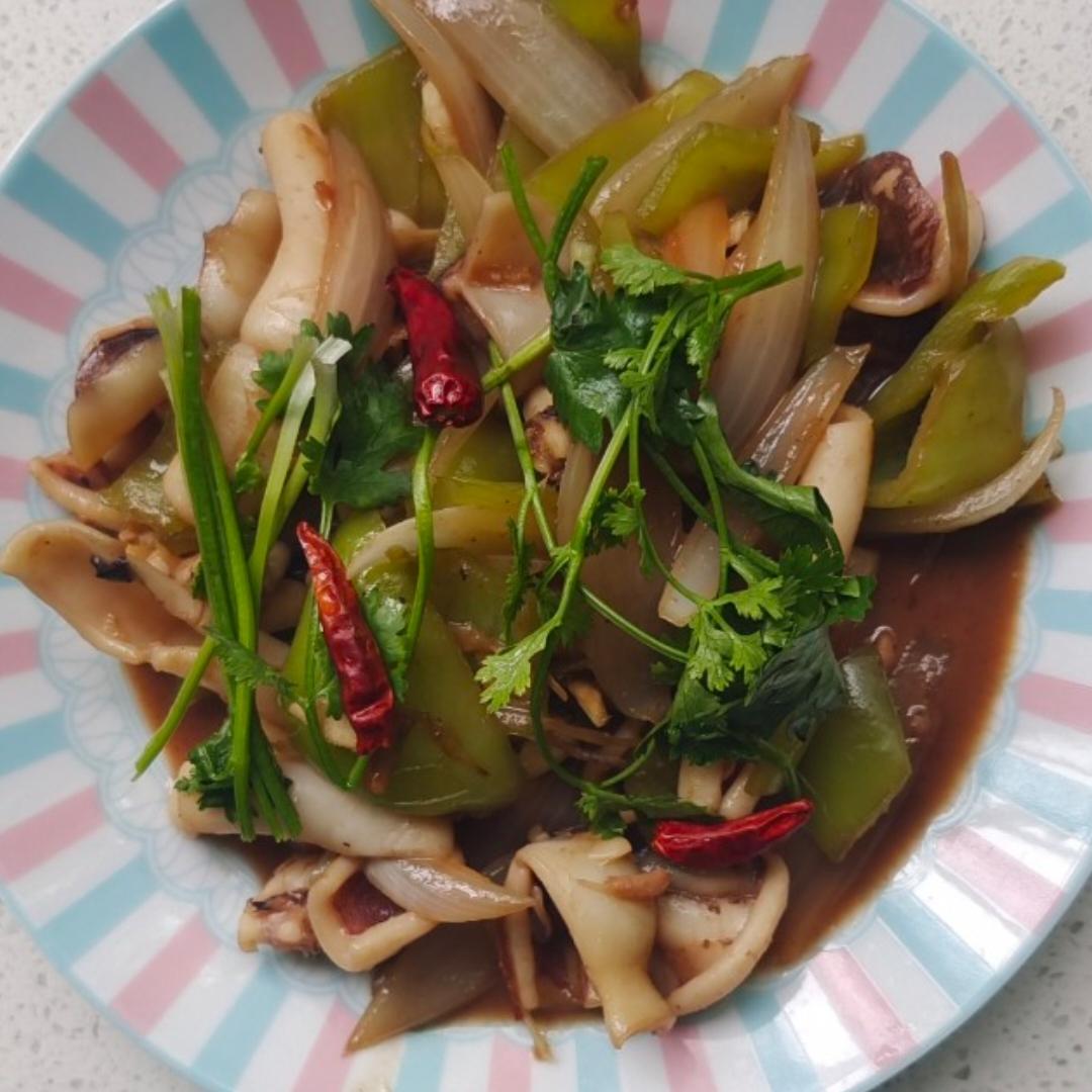 爆炒笔管鱼（海兔）
～配米饭