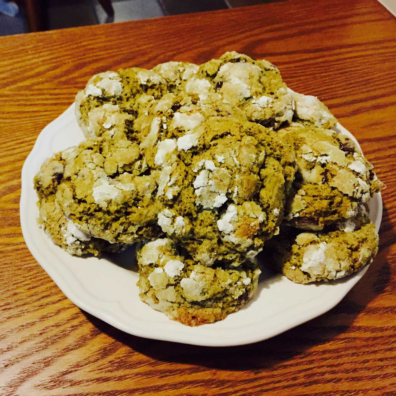 抹茶奶酪巧克力曲奇 Matcha Cream Cheese Choc Cookies
