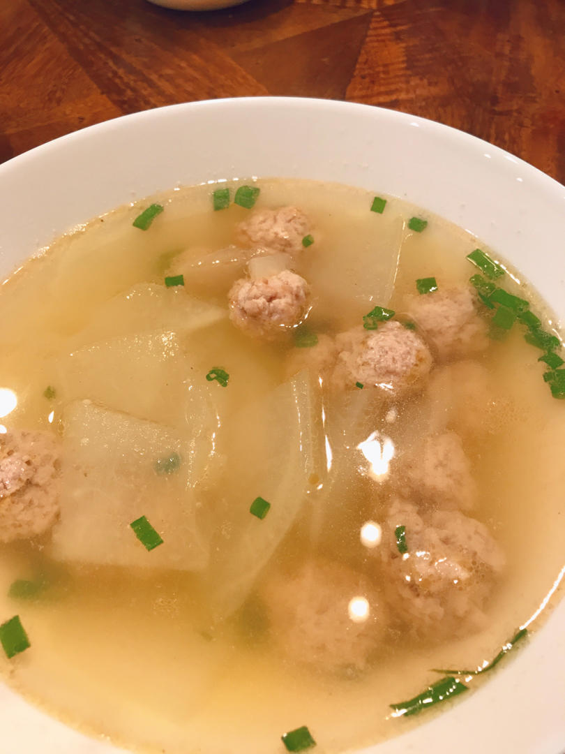 冬瓜汆丸子汤