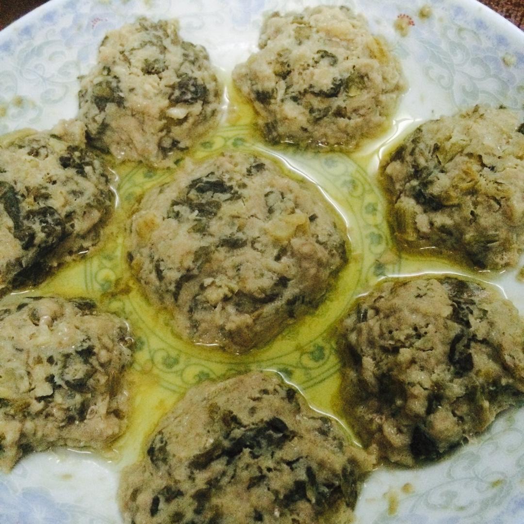 梅菜蒸肉饼