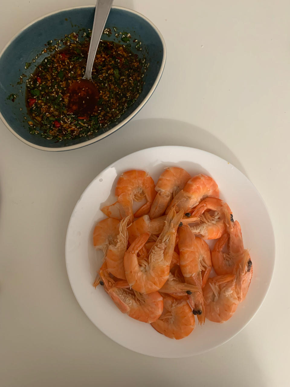 🔥万能蘸料白灼虾~蘸啥都好吃！