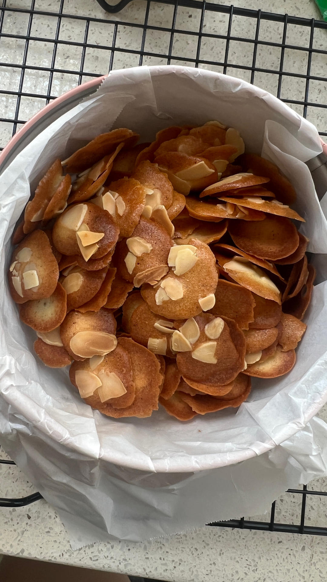 杏仁饼干，黄油杏仁脆