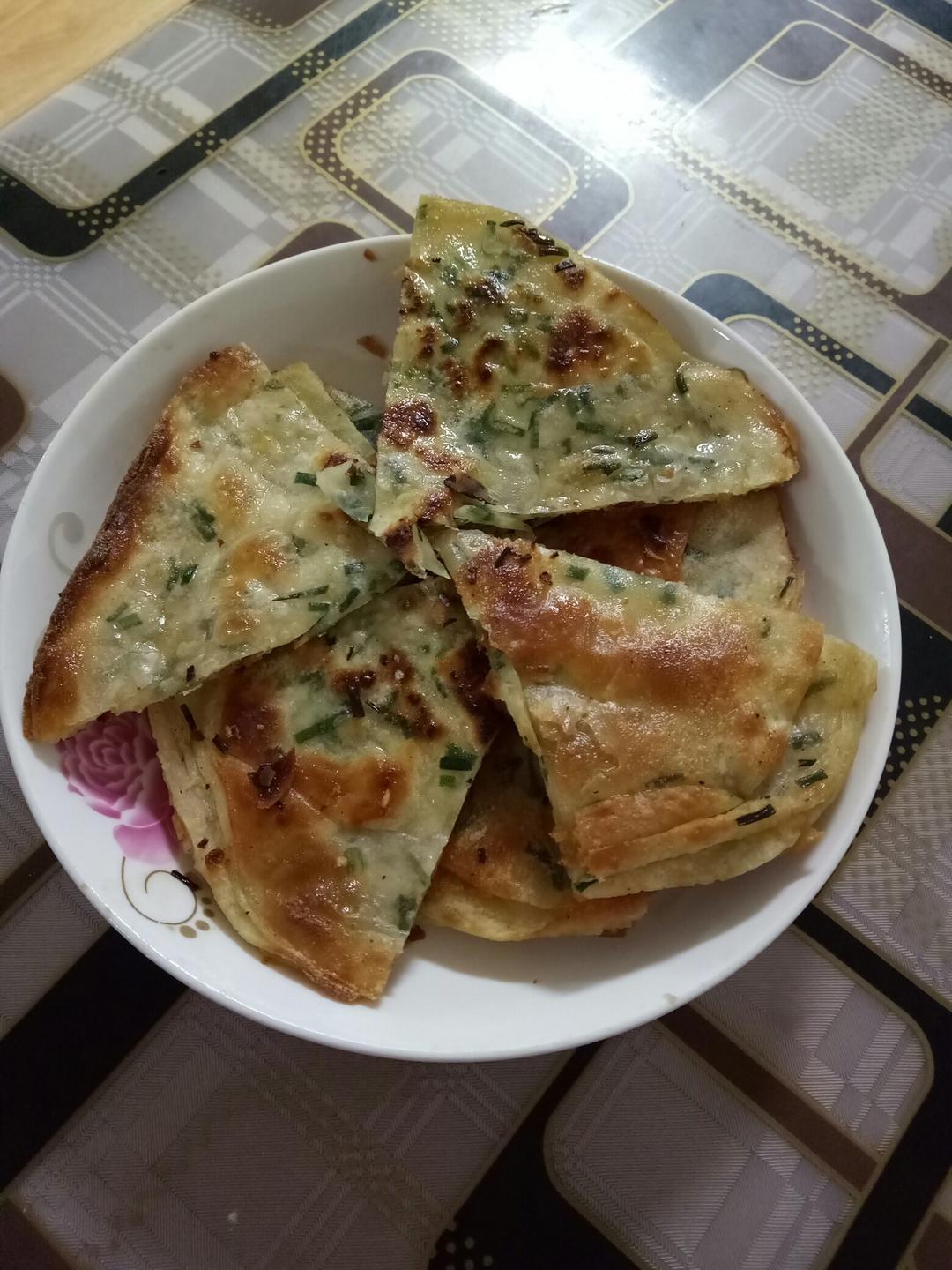 饺子皮葱油饼/手抓饼【饺子皮再利用