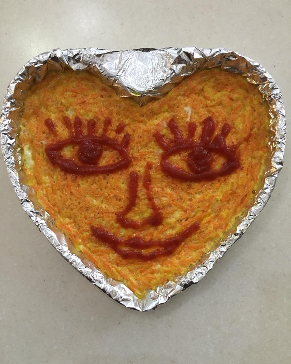 爱心胡萝卜鸡蛋饼