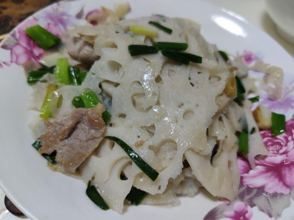 清炒藕片