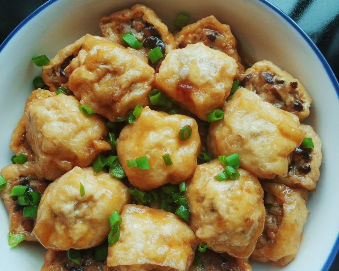 冬菇马蹄酿油豆腐