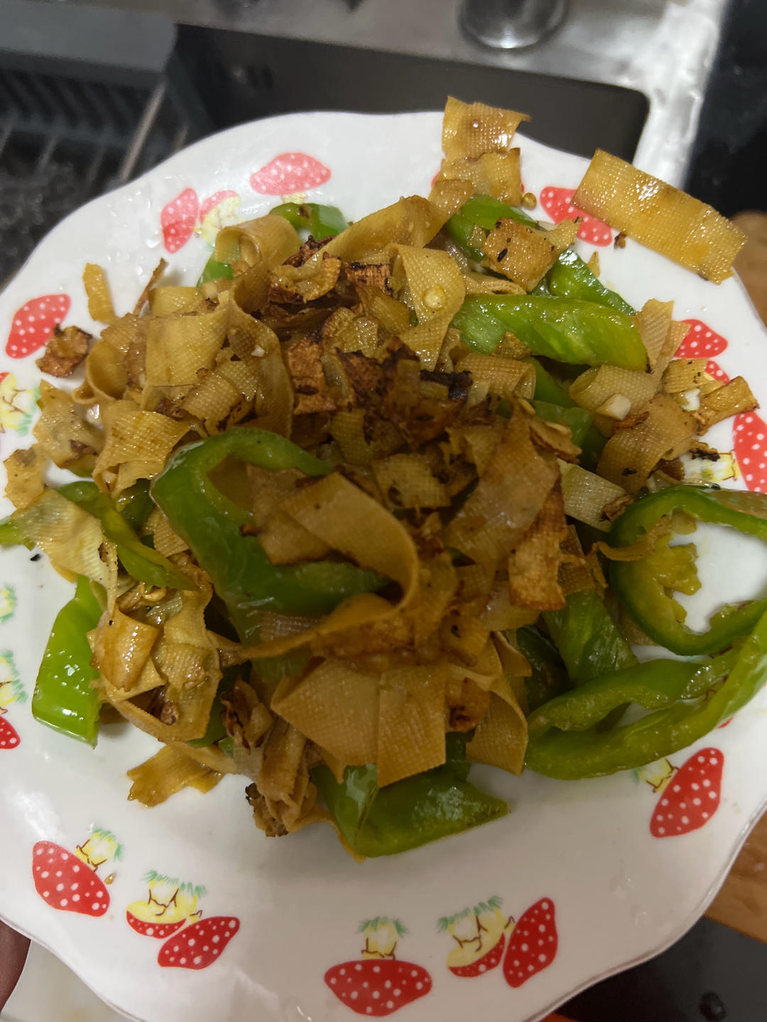不用厨艺的尖椒干豆腐
