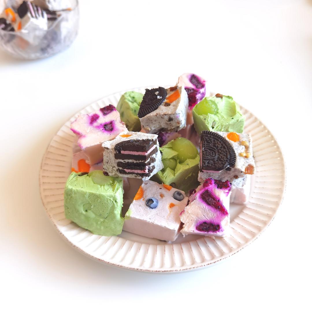 网红厚切炒酸奶|五彩缤纷|超简单4种口味的做法