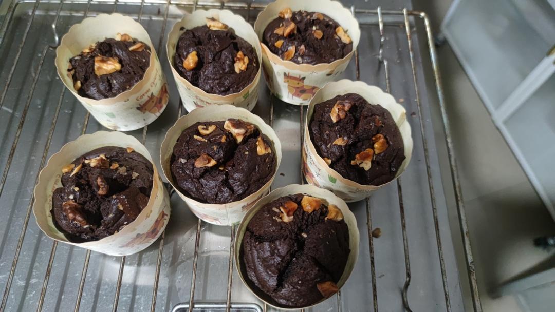 在家做巧克力蘑菇头麦芬蛋糕🍫