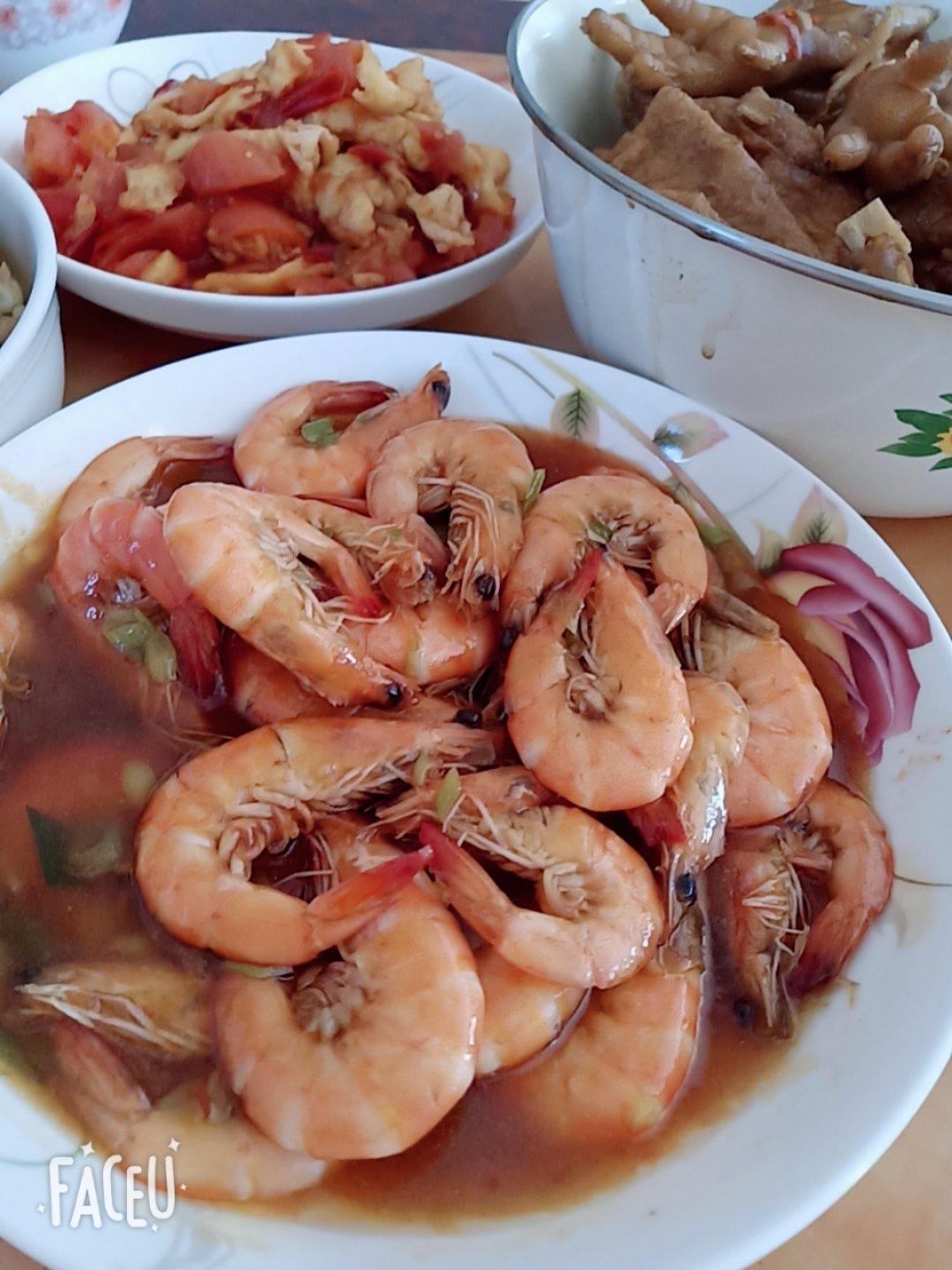 吮指糖醋开背虾