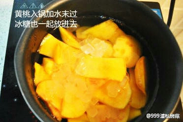 自制黄桃罐头的做法 步骤3