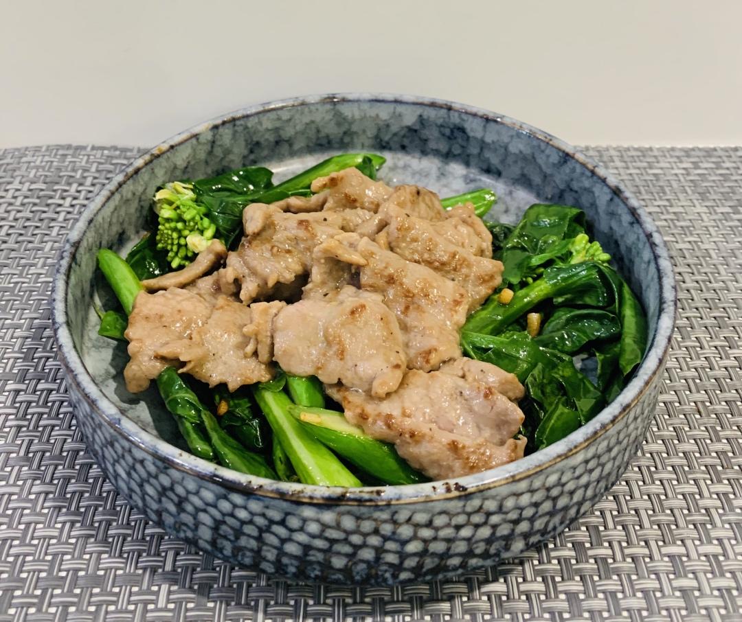 芥兰炒牛肉