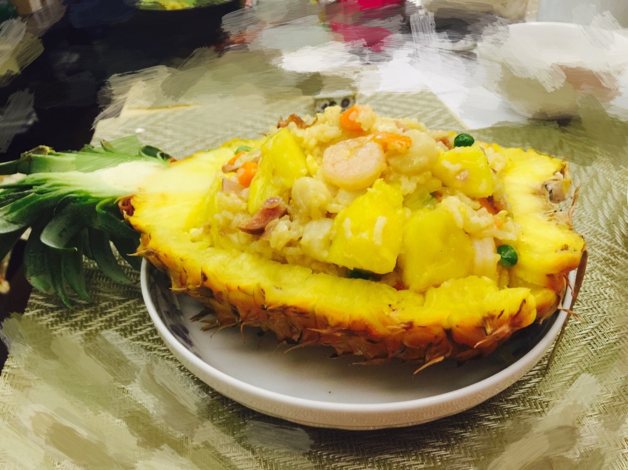 虾仁菠萝炒饭