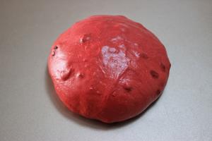红曲蔓越莓小面包的做法 步骤5