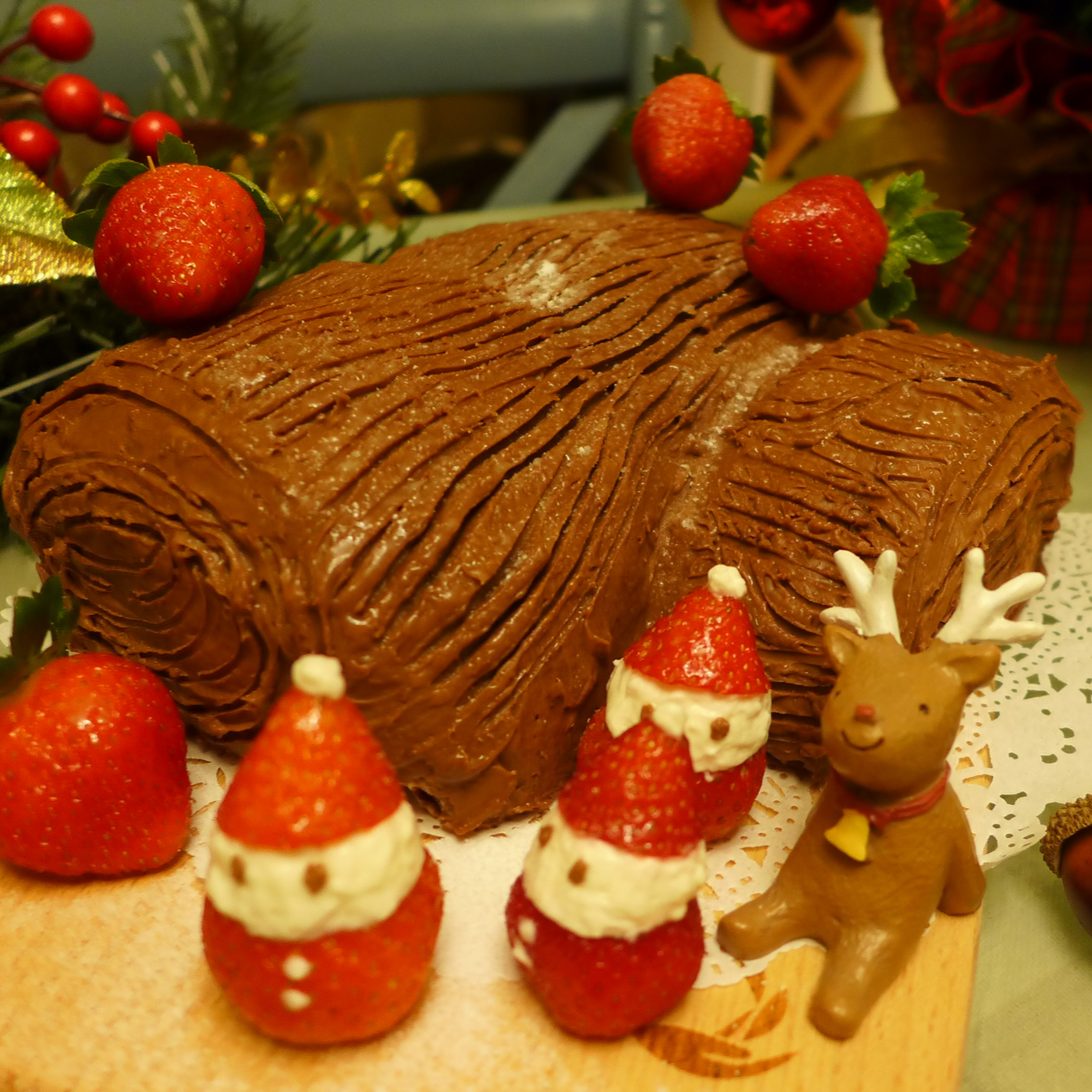 圣诞树干蛋糕（Christmas Log）