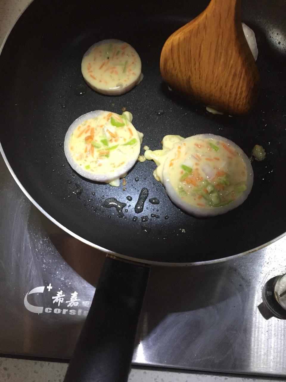 洋葱圈蛋饼