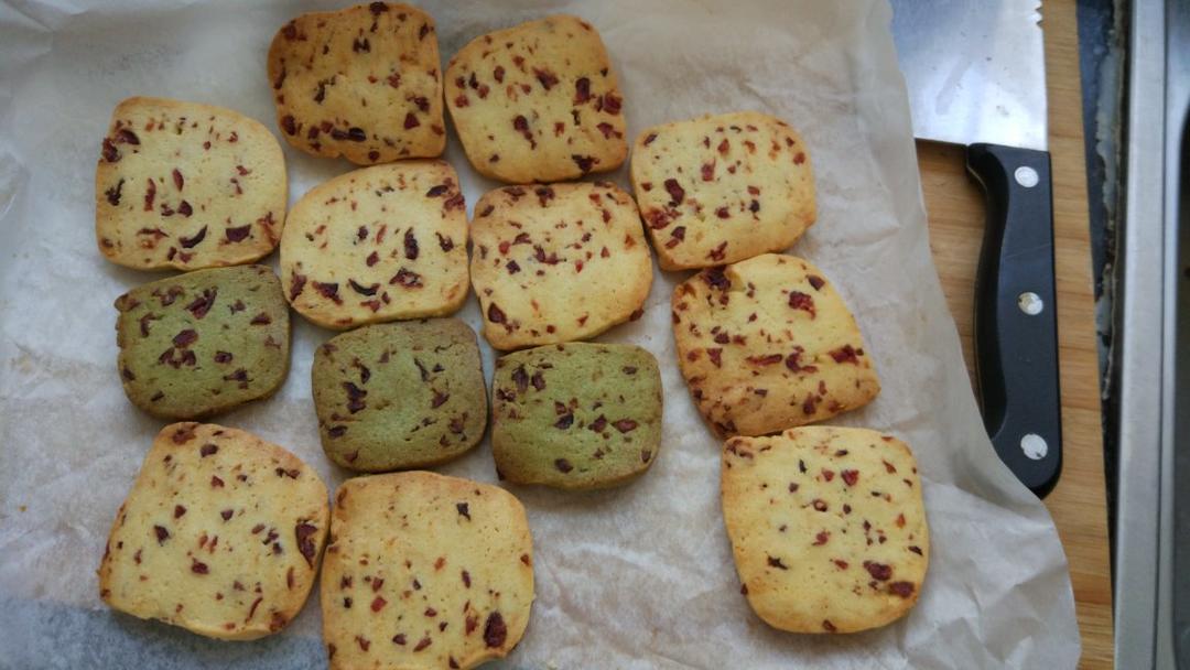 抹茶蔓越莓饼干
