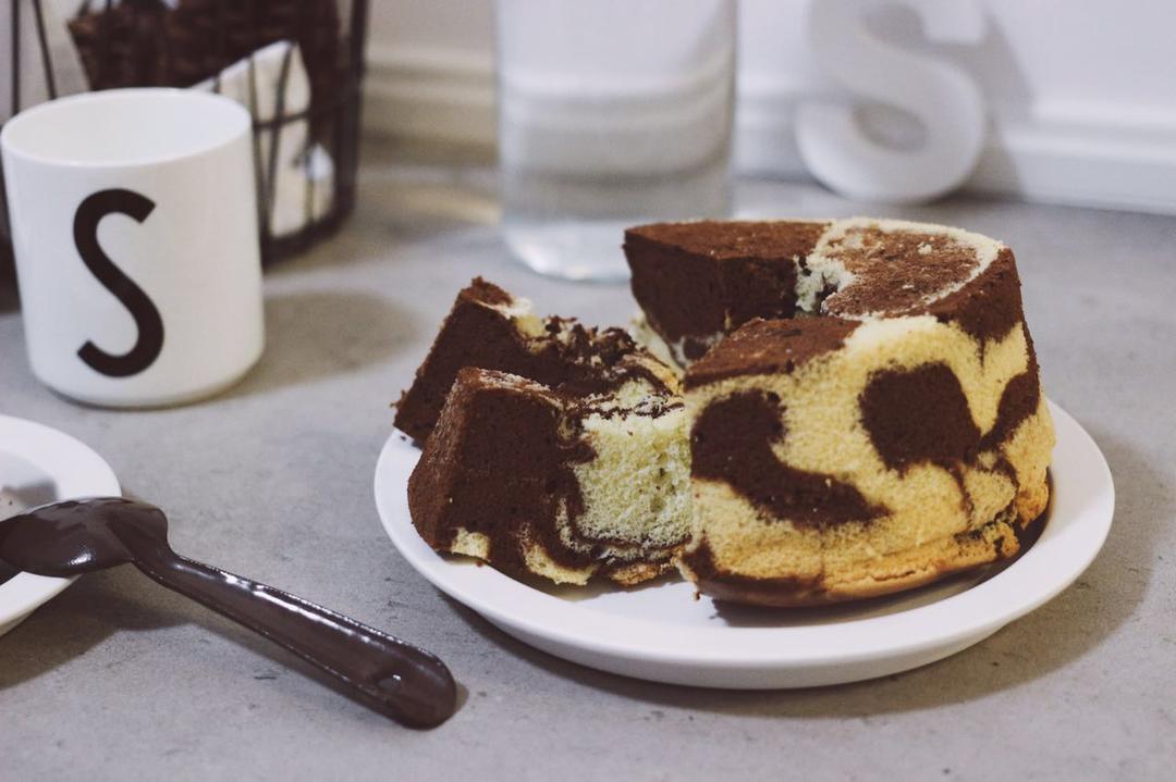 斑马纹戚风蛋糕