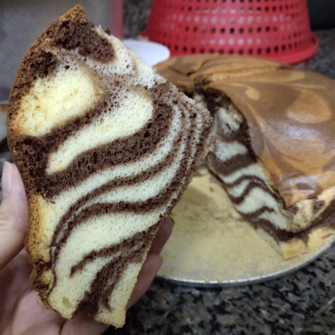 斑马纹戚风蛋糕