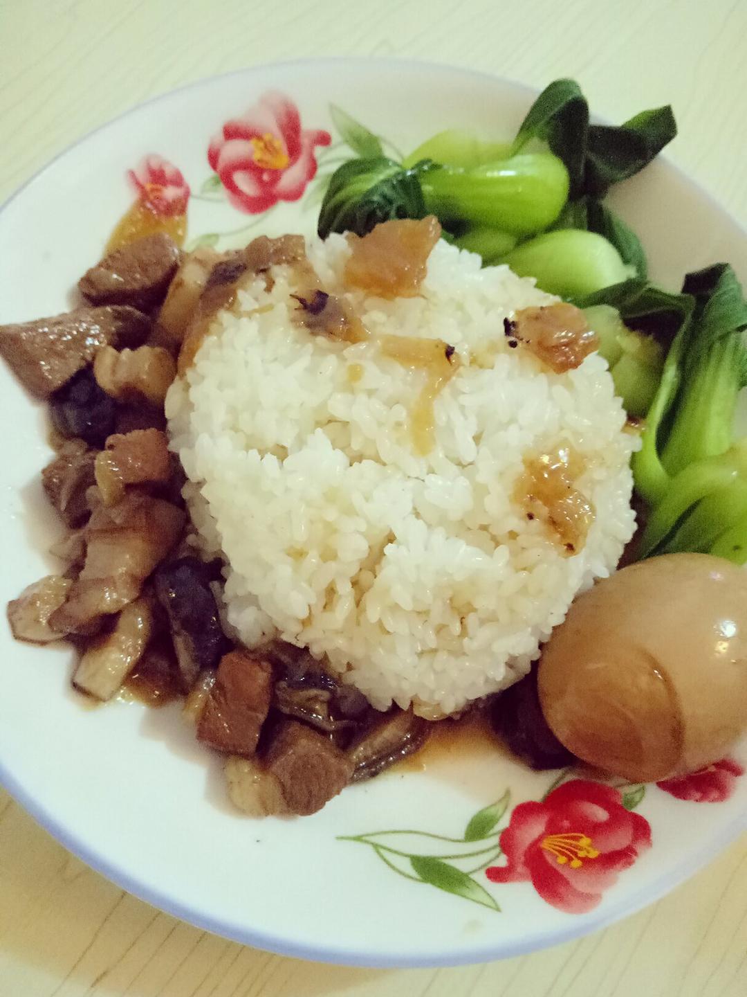 洋葱酥卤肉饭