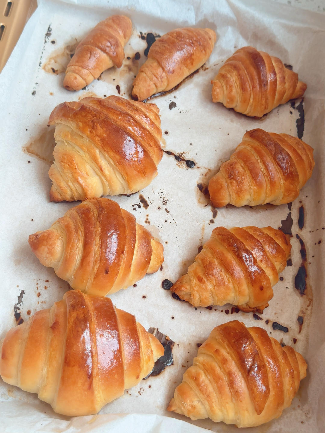 不用折叠！可颂牛角包的傻瓜做法