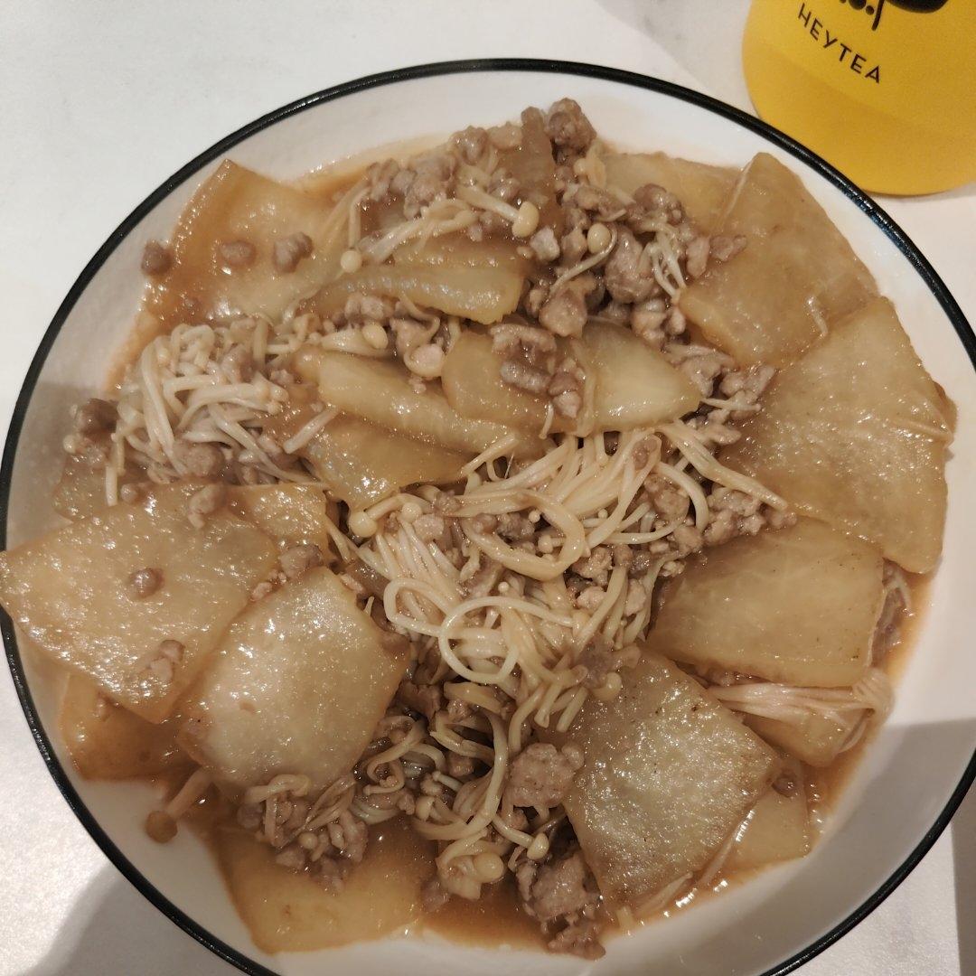 金针菇肉沫娃娃菜