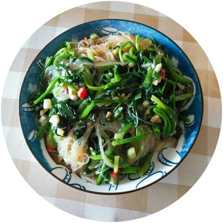 凉拌菠菜粉丝