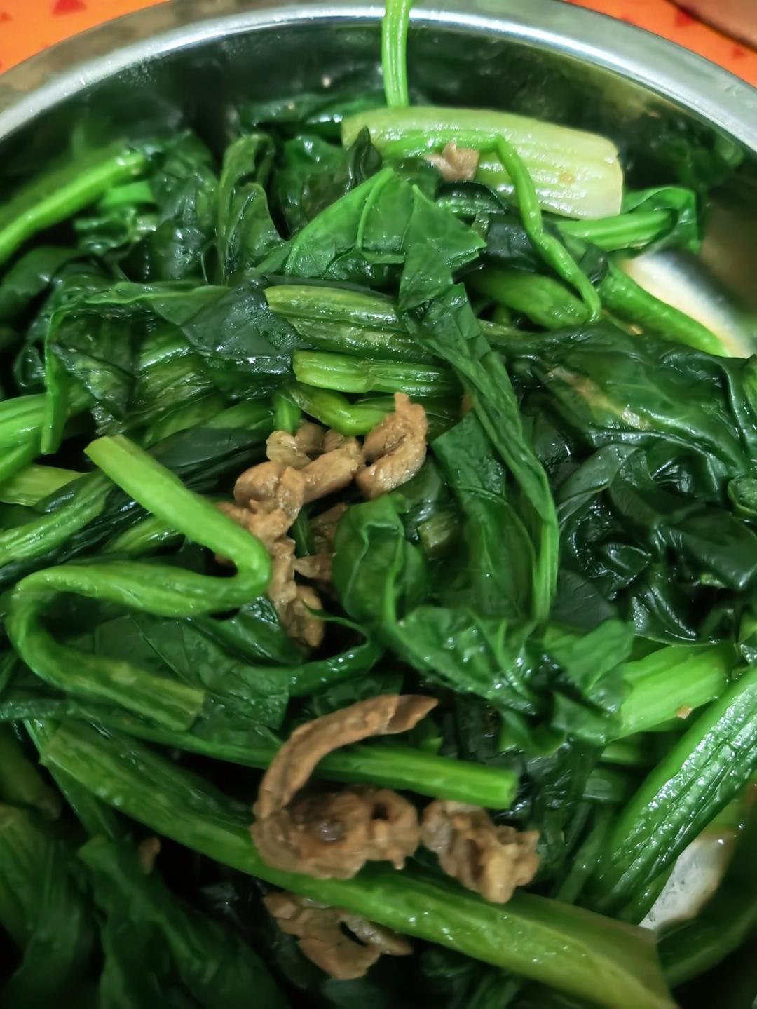 油焖菠菜