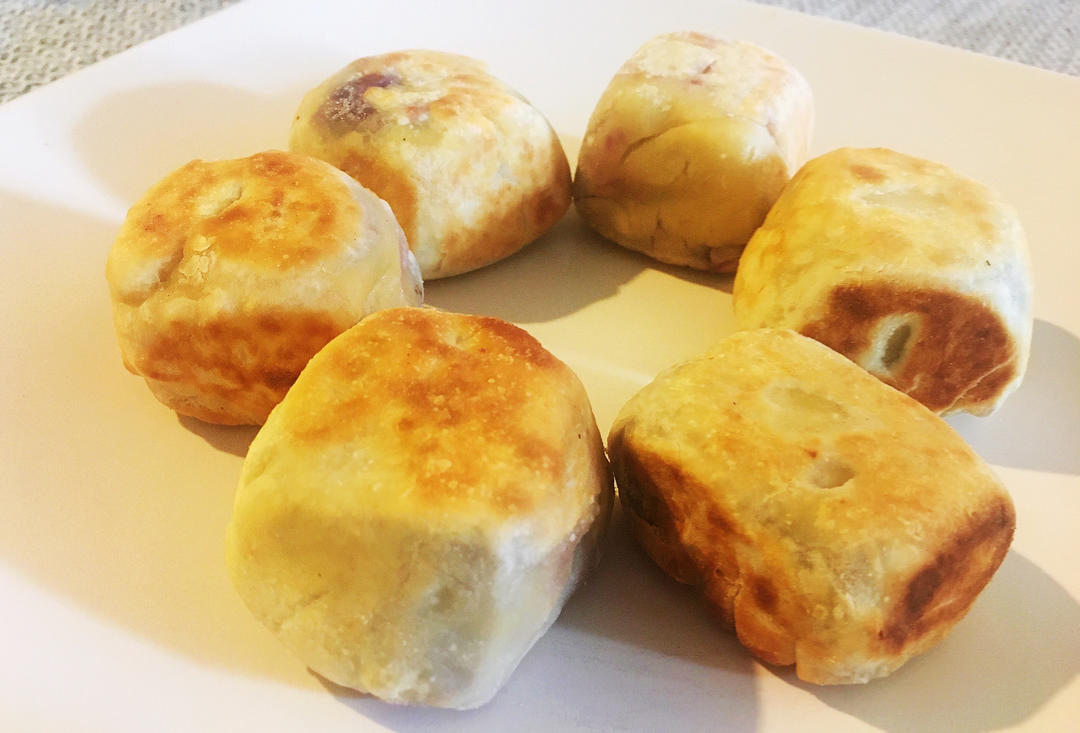 网红爆浆紫薯仙豆糕(低卡版)超长拉丝