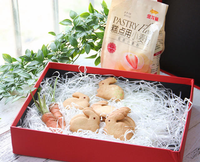 可爱卡通兔子造型饼干的做法