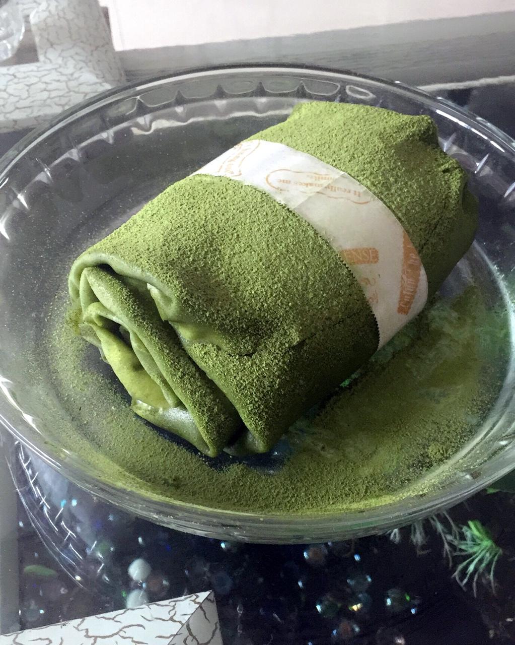 网红食谱│抹茶毛巾卷