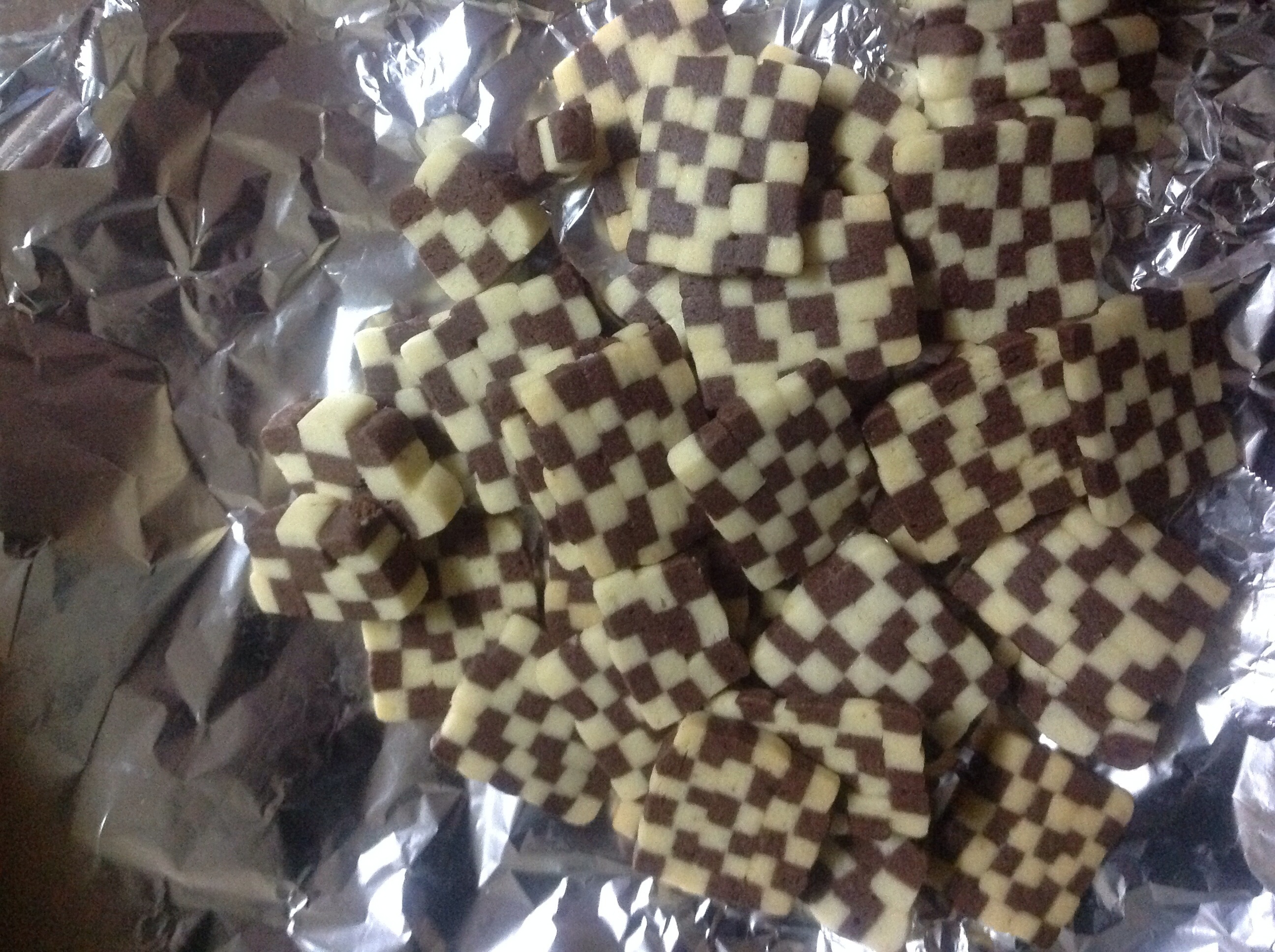 双色小棋格饼干