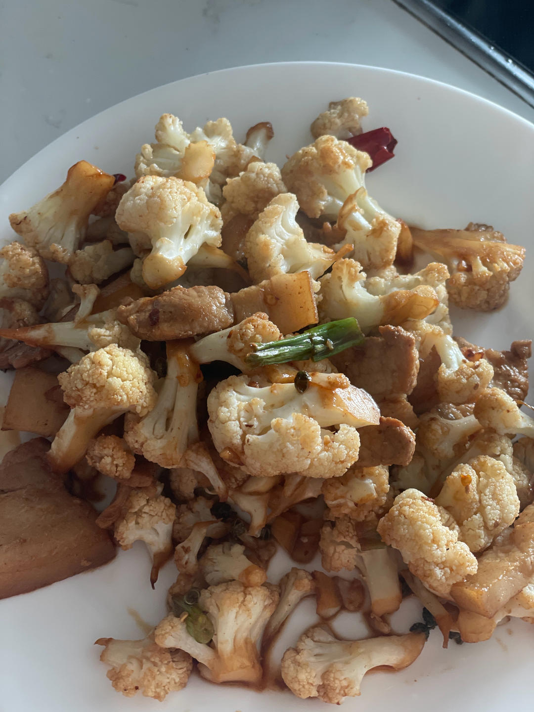 干煸菜花（五花肉）