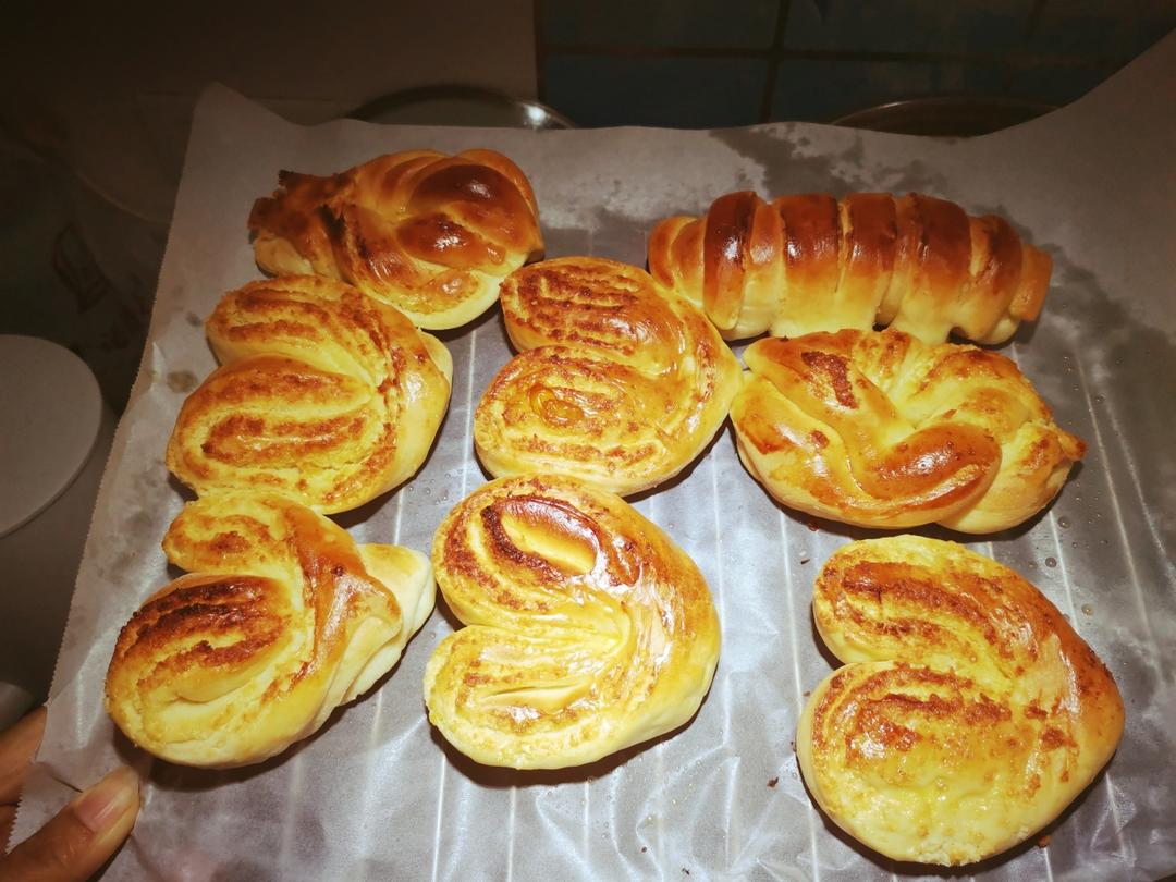 椰蓉淡奶油面包(一次发酵)附椰蓉馅做法