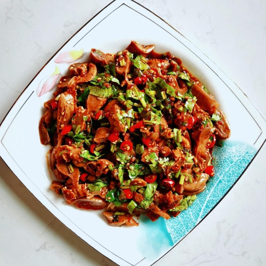 三碗米饭还不够❗️酸辣过瘾的凉拌鸡胗