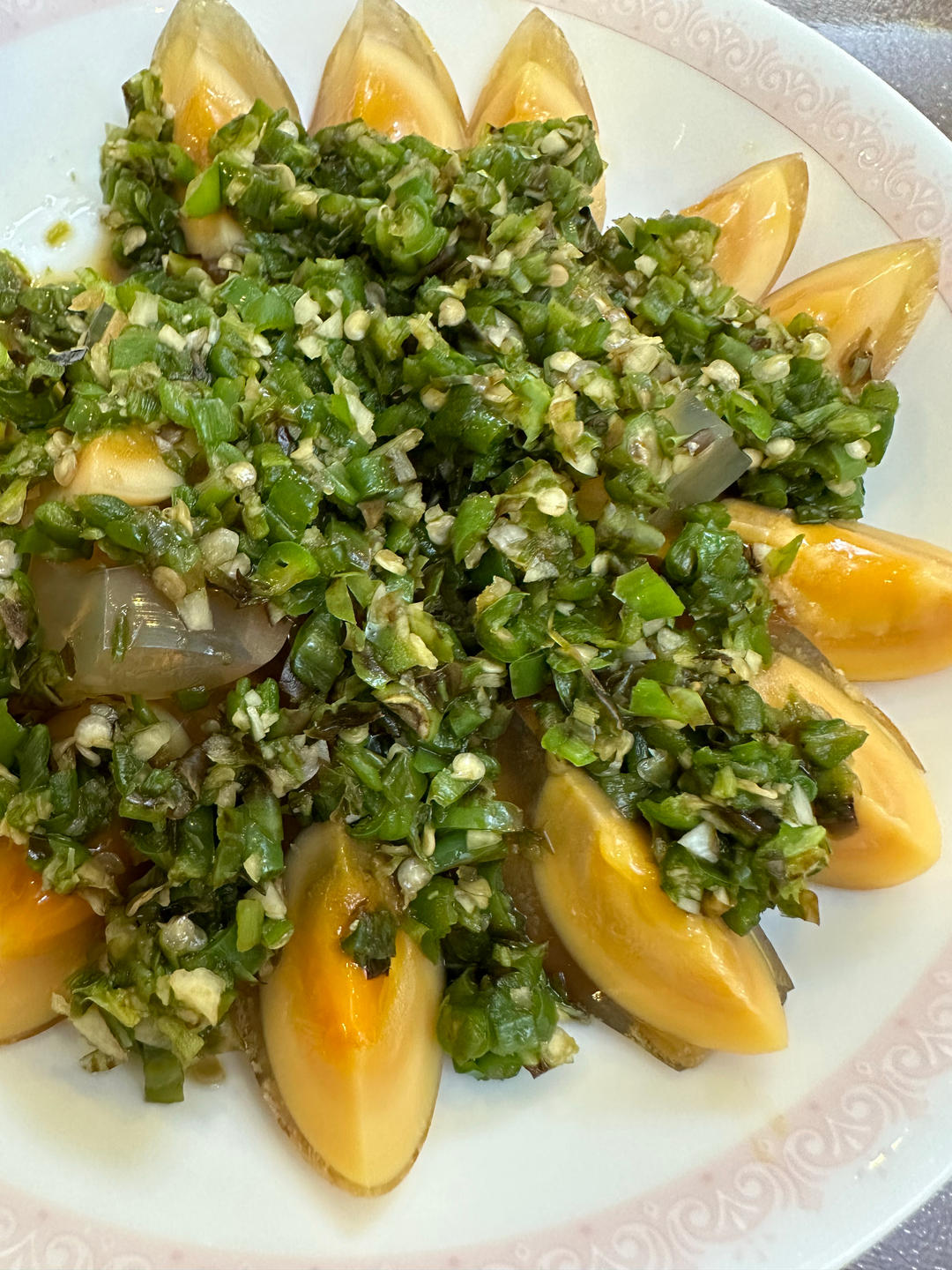 青椒皮蛋-小时候的味道