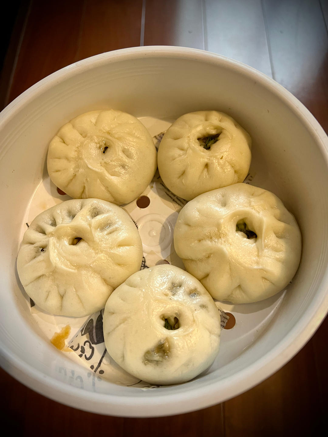 油菜香菇菜包