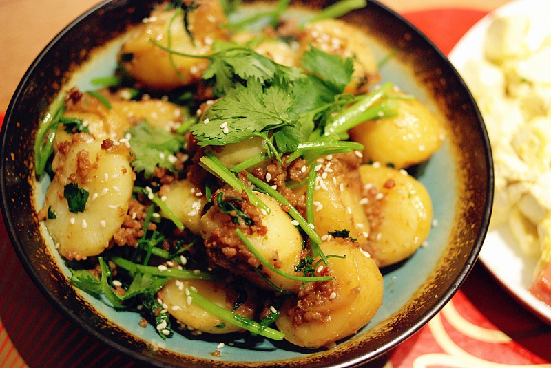 孜然肉糜土豆