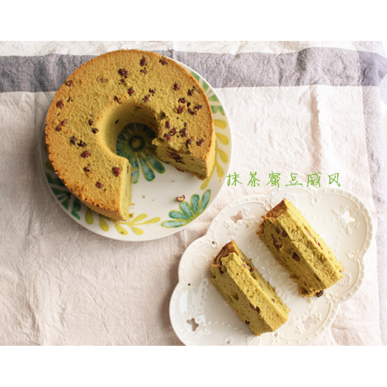 抹茶蜜豆戚风