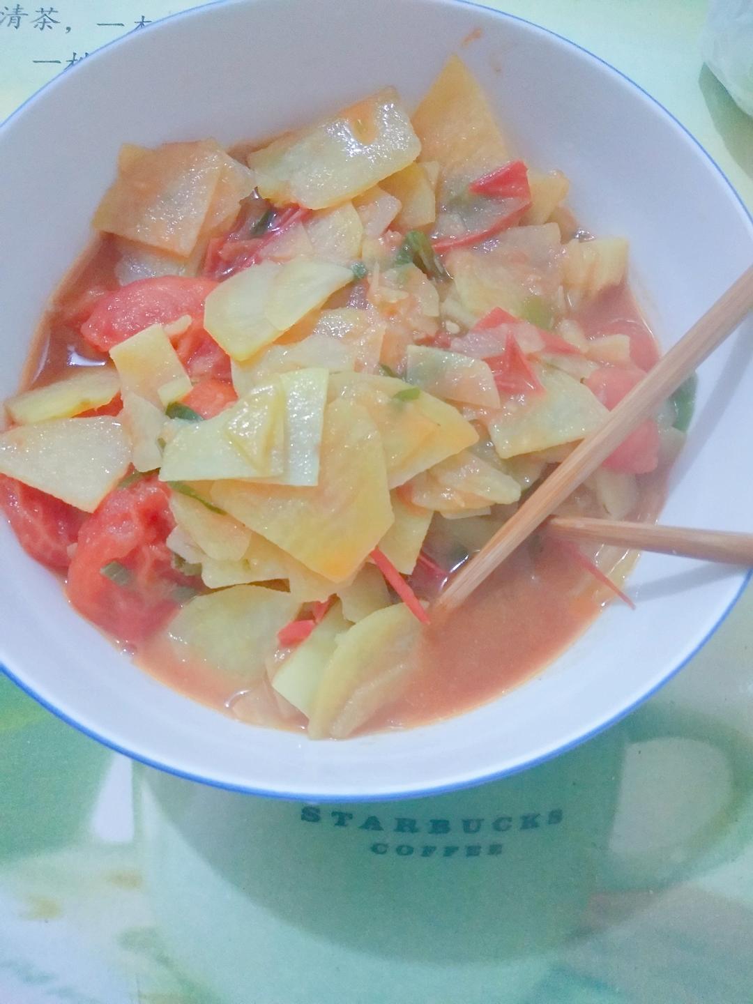西红柿炒土豆