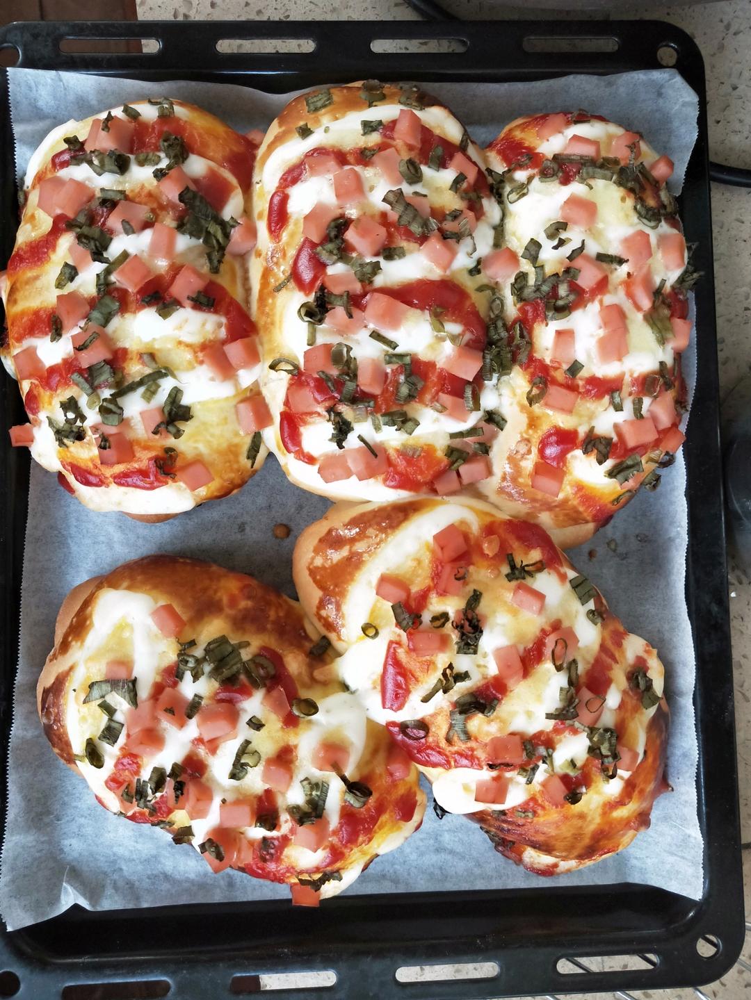 香葱火腿肉松面包