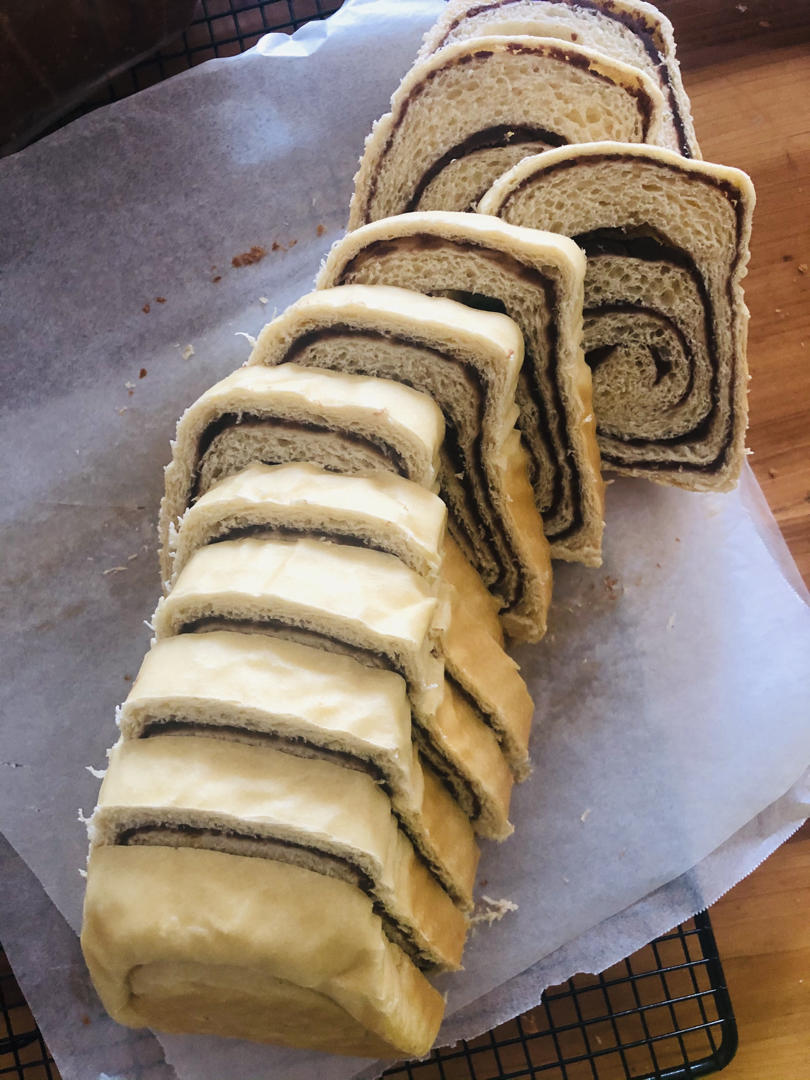 北海道红豆沙漩涡吐司🌀超完美漩涡整形法 无黄油豆沙面包