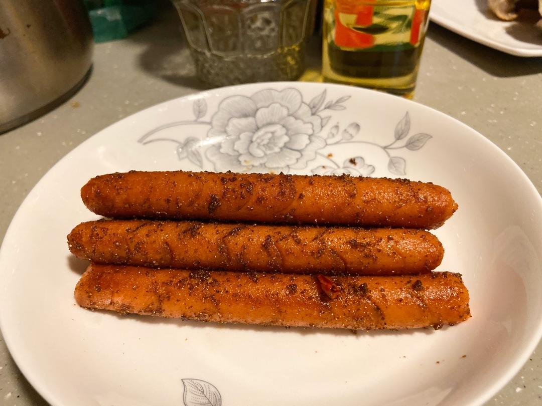 小时候的味道-炸火腿肠