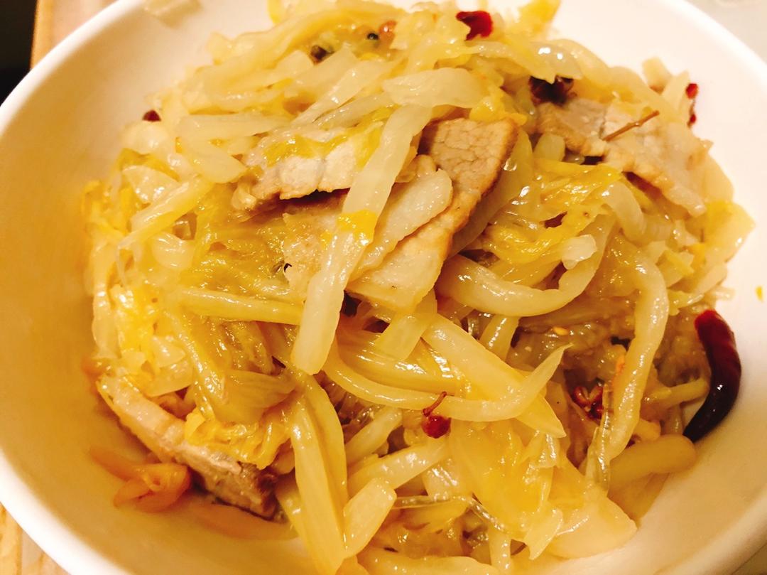 酸菜炒粉丝
