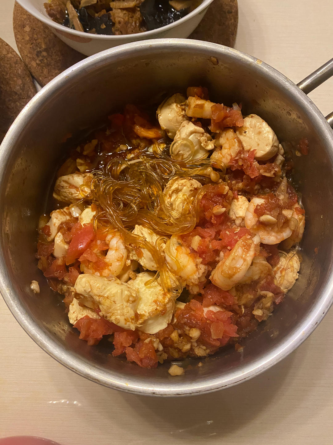 番茄玉子豆腐粉丝煲（姜妍同款）