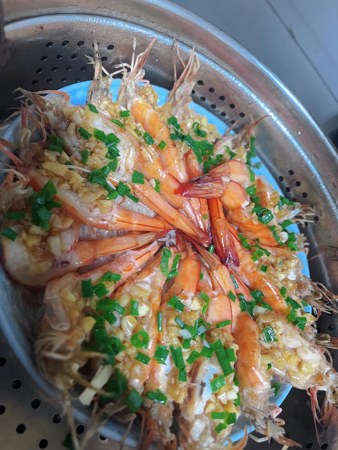 蒜蓉粉丝蒸虾（去虾头版）