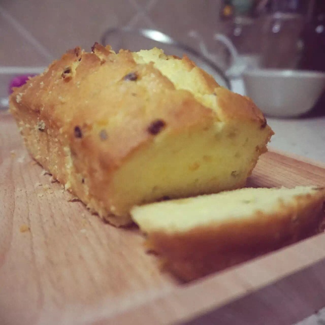 轻盈百香果磅蛋糕