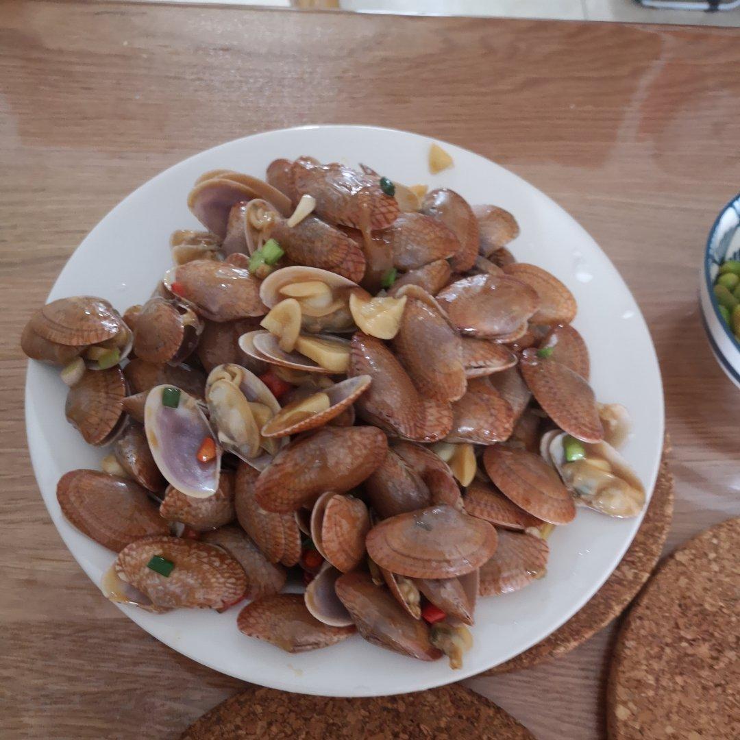 5分钟快手菜❗️秒杀路边摊爆炒花甲～好吃到爆