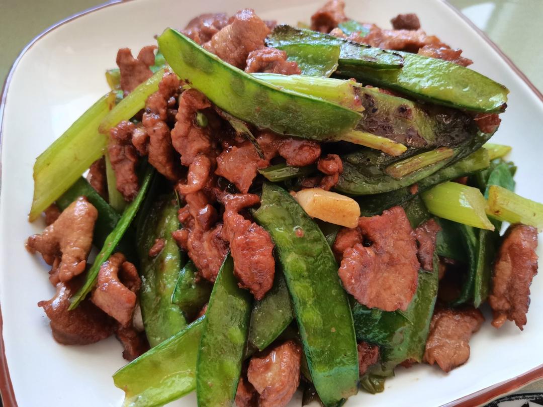 腊肉炒荷蘭豆